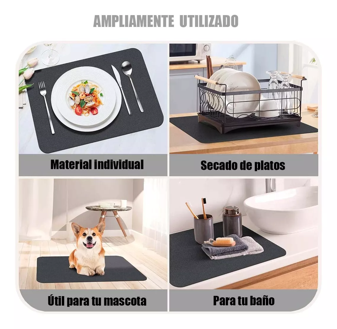 Tapete Súper Absorbente y Antideslizante🤩 ¡OFERTA 2X1 !